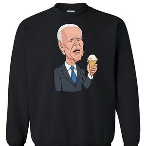 Joe Biden Ice Cream Meme Crewneck Sweatshirt